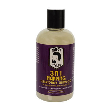 Nappy Styles 3N1 Napping Sulfate-Free Shampoo – 8 oz - ANNS BEAUTY SUPPLY
